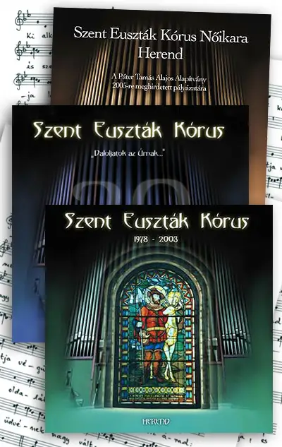 Szent Euszták kórus CD borítói