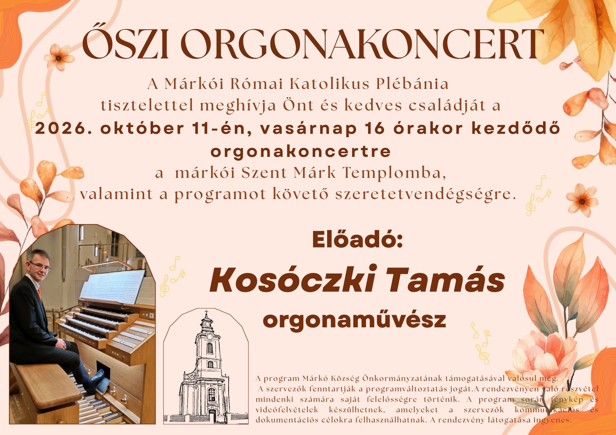Őszi orgonakoncert 2026